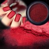 2 Boxes Red Chrome Nail Powder for Nails Art Design