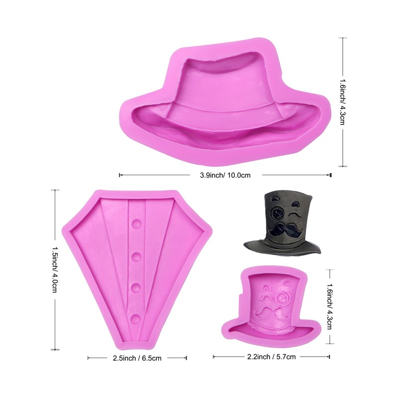Moldes de fondant para hombre m75