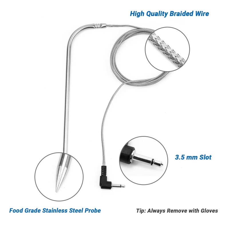 Stanbroil Meat Probe for Pit Boss Pellet Grills/Smokers, 3.5mm Plug