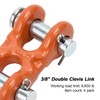 Leero 4 Pack 3/8" Double Clevis Link, G70 Chain Repair