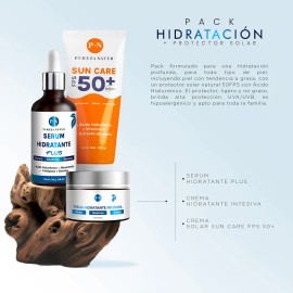 Kit Pureza Natur Protector Solar + Pack Hidratante Serums
