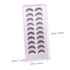 Baluue 10pairs Dense False Eyelashes for Women Reusable Makeup Fake