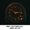 Seiko Clock XN301S Alarm Clock Analog Night Visible Silver Metallic