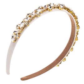 scicent Headband Sparkling Crystal Headbands Wide Rhinestone Headband Vintage Hair Band for Girls and Women Fashion Hair Accessories for Party Elegant Non-Slip Headband for Wedding - 27610