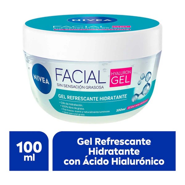 Gel Facial Nivea Cuidado Facial Con Ácido Hialurónico 100ml Tipo