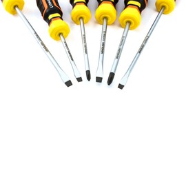 VANQUISH Pieces Magnetic Screwdriver Set, Slotted and Phillips Tips, Tool Set for Home (6-Pieces)