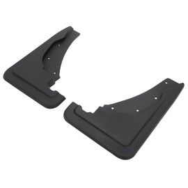 HECASA Front Splash Shield Compatible with 2021-2024 Ford Bronco Sport Replacement for M1PZ-16A550-AA Molded Splash Guards Mud Flaps Set of 2 Black