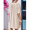 Wenrine Women Flutter Sleeve Shift Tunic Dress Casual Summer Mini