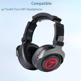 HAIZEEN Ear Pads Compatible with Teufel Turn HiFi Headphones Ear Pads Replacement Cushion (Protein Leather/Memory Foam)