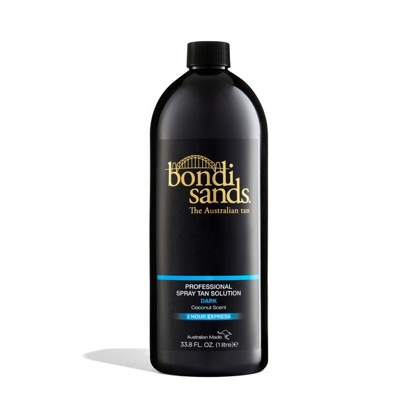 Bondi Sands Professional Self Tan Solution | Fast-Drying Salon Quality Formula with Aloe Vera, Vegan + Cruelty Free, Coconut Scent | 33.8 Oz/ 1 Liter