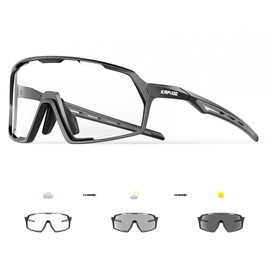 KAPVOE Photochromic Cycling Glasses Sports Sunglasses for Men Women UV400 Protection Bicycle MTB Mountain Bike Sunglasses