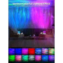 Gaoxun Starry Sky Projector, RGBW Dinosaur Egg Galaxy Starlight Night Light with Remote Control / App Control, Timer, Bluetooth Speaker with White Noise, Star Projector for Children