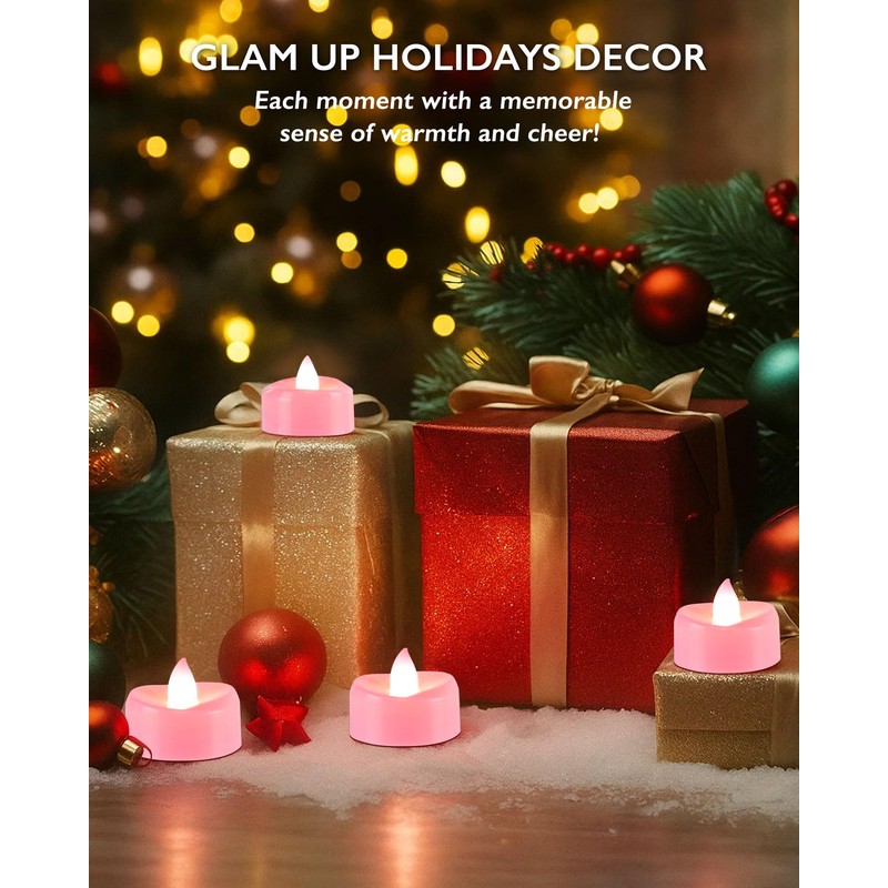 BEICHI Flameless Candles, Tea Lights Battery Operated, No Flickering Votive