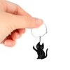 Mikovivi 2pcs Cute Cat Keychain, Black Cat Car Keychains Funny