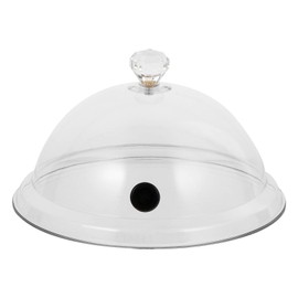 Yardwe Display Dome Cloche 8 Inches Lid Smoking Cloche Dome Cover for Plates, Bowls and Glasses, Smoker Smoking Infuser Smoke Infusion Accessory