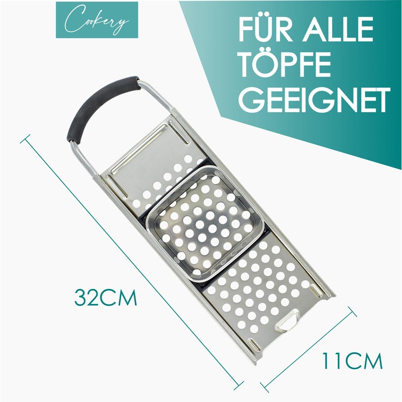 Cookery - Spaetzle slicer made of stainless steel (dishwasher safe).