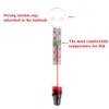 AIMALL Compact Suction Cup Thermometer for Fish and Turtle Tanks,