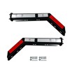 IBESTWOLF Pair 30.25'' Heavy Duty Black 2.5" Bolt Spring Loaded