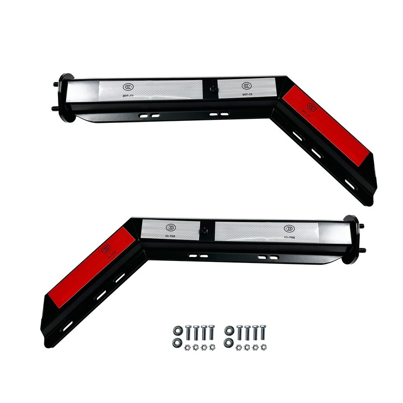IBESTWOLF Pair 30.25'' Heavy Duty Black 2.5" Bolt Spring Loaded