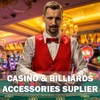 BALIKEN 84x42 Inches Texas Holdem Poker Mat & Blackjack Table