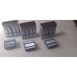 Unbranded O Scale 1:48   3pcs.  Signal Box and Battery BU Box Trackside Detail 3D Printed