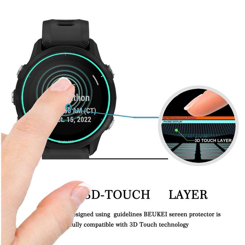 beukei (4 Pack) Designed for Garmin Forerunner 955/955 Solar Screen