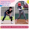 Cutecrop 12 Pairs Softball Socks for Women Funny Athletic Cotton