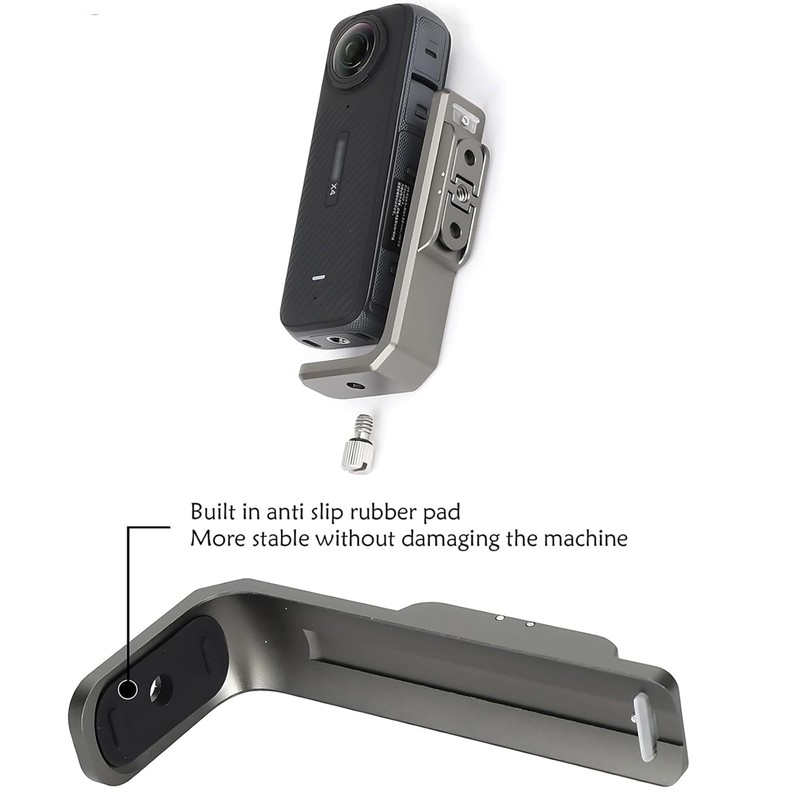 LICHIFIT Horizontal Bracket for Insta360 X4 Action Camera, Aluminum Alloy