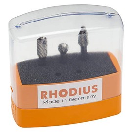 Rhodius 305859 Top Line 3 Piece Tungsten Carbide Burr Set