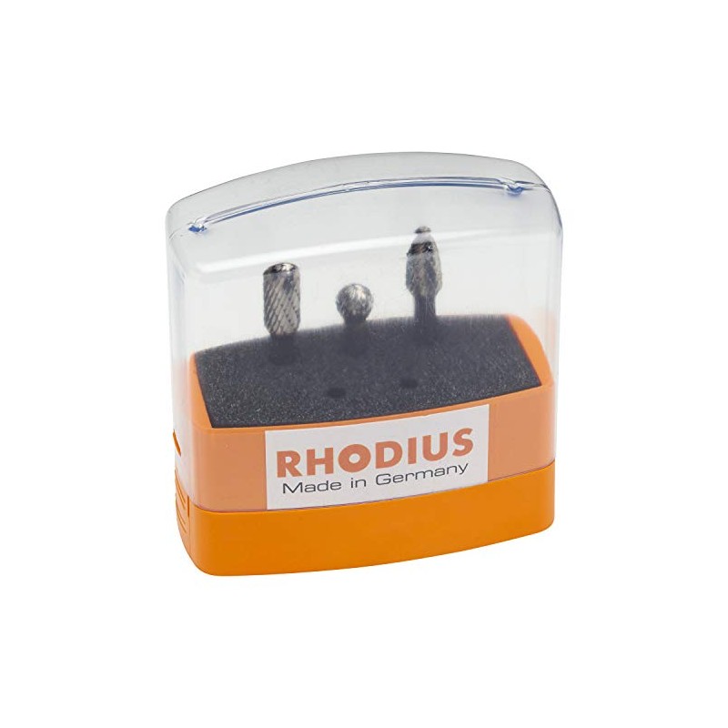 Rhodius 305859 Top Line 3 Piece Tungsten Carbide Burr Set