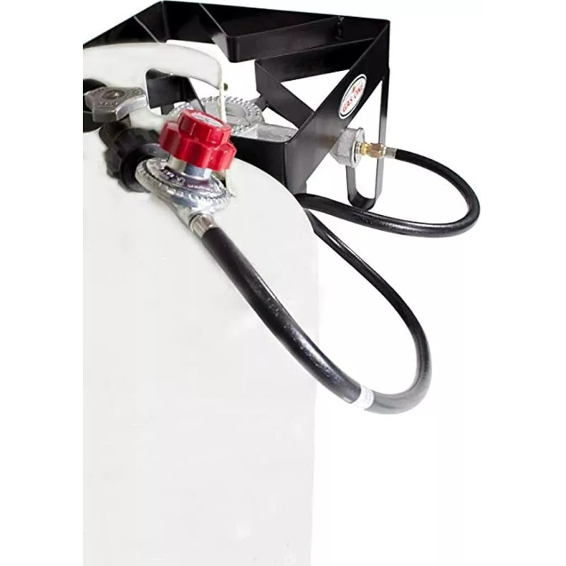 sashow 5FT High Pressure Propane 0-20PSI Adjustable Regulator with QCC1