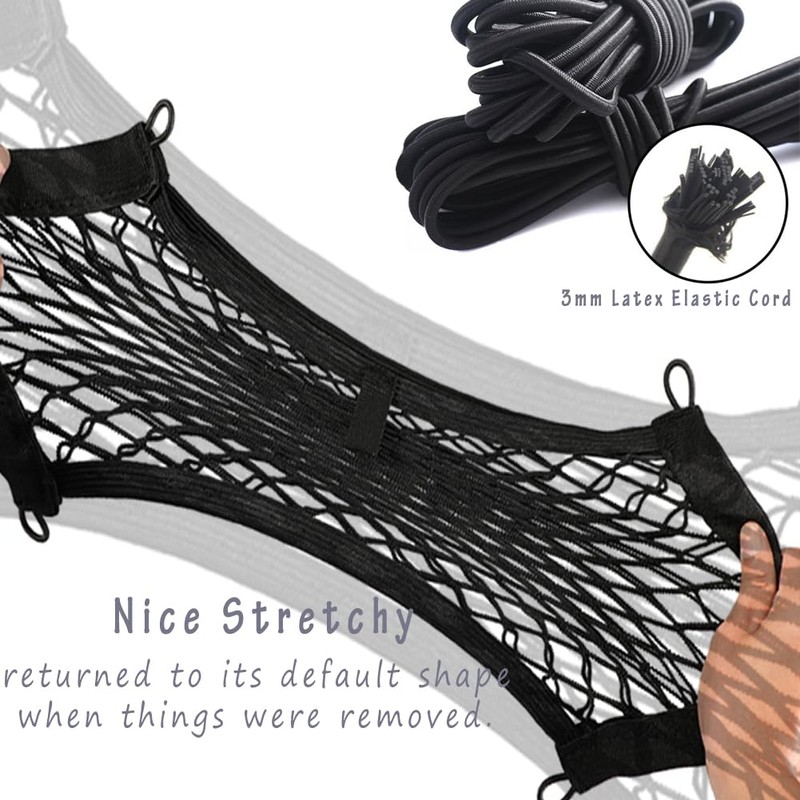 Small Cargo Net, RV Storage Mesh Net, Stretchable Cargo Pouches