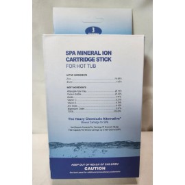 HOT SPRING SILVER 6 Months Ag+ Hot Tub Mineral Ion Spa Cartridge Sticks, 3 Grey