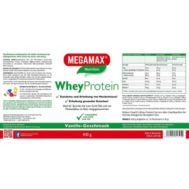WHEYPROTEIN Lactose Free Vanilla Powder 400 g