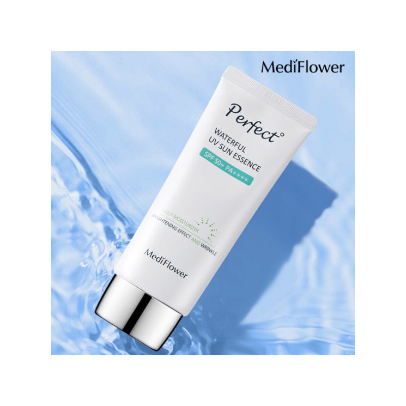 Mediflower 메디플라워 퍼펙트 워터풀 유브이 선에센스 50mlx4 / 수분 선크림