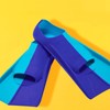 2pcs Swim Fins 2 Colour Blue Silicone Anti Slip Swimming