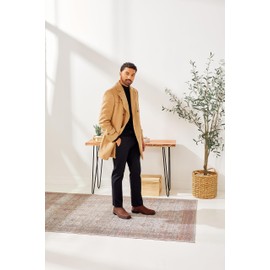 ECCO Men's Helsinki 2.0 Double Gore Chelsea Boot, Potting Soil Nubuck, 7-7. 5