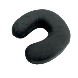 Memory Foam U Shaped Travel Pillow Neck Support Head Rest Cushion (Black)