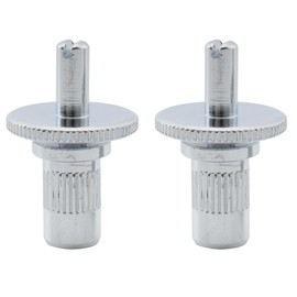 Musiclily Pro Metric Sized M4 Nashville Tune-o-matic Bridge Studs and Bushings for Epiphone Les Paul Style Guitar, Chrome (Set of 2)