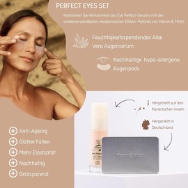 Marvin & Mitch X Atlantia Aloe - Wiederverwendbare Augenpads aus 100% medizinischem Silikon in hochwertiger Aufbewahrungsbox mit Aloe Vera Augenserum mit patentiertem Wirkstoff Eyeliss®