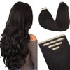DOORES Dark Brown Tape in Hair Extensions, 14 inches 10pcs