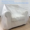5 Pcs Disposable Furniture Dust Covers with Elastic, Plastic Dust