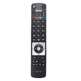 VINABTY RC5118 RC5118F Remote Control Compatible with Hitachi Digihome Alba Polaroid FINLUX Bush LED40304UHD
