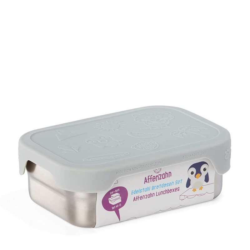 Affenzahn Stainless steel lunch box set, 16.5 cm.