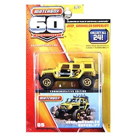 Matchbox 60th Anniversary Superfast Jeep Wrangler Superlift Yellow