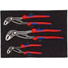 Knipex Cobra 3 Piece Adjustable Plier Set 9K 008005 US 7" 10" 12" Comfort Grip