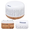 Desktop Humidifier 300ml Wood Grain Design Low Noise Aromatherapy Humidifier