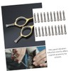 FOMIYES 20Pcs Metal Scissor Replacement Finger Rest for Hair Shears