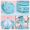 Crystal Ball Christmas Dreamy Music Box Wooden Carousel Christmas Baubles