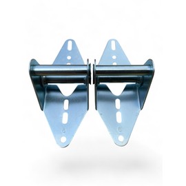 Hinge #6 Heavy Duty 14-Gauge Steel - Galvanized Finish - Ideal for Residential and Commercial Doors - 2 Pack